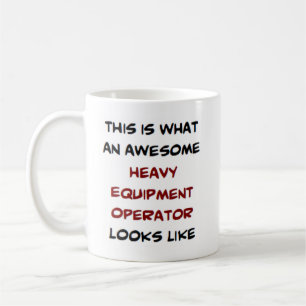 Mug opérateur d'équipement lourd, génial