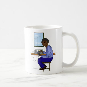 Mug Opérateur radio de jambon d'Afro-américain
