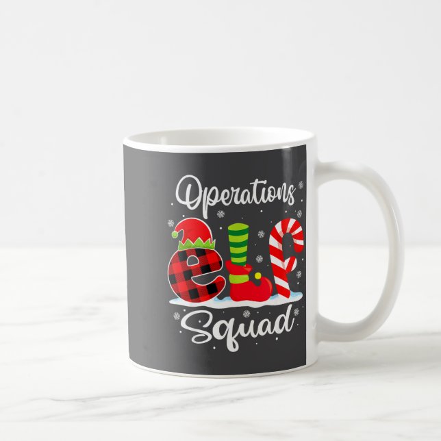 Mug Operations Elf Squad Christmas Manager Matching X- (Droite)