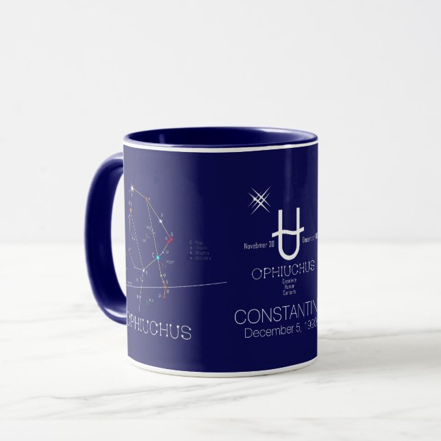Mug Ophiuchus de constellation zodiaque (Devant gauche)