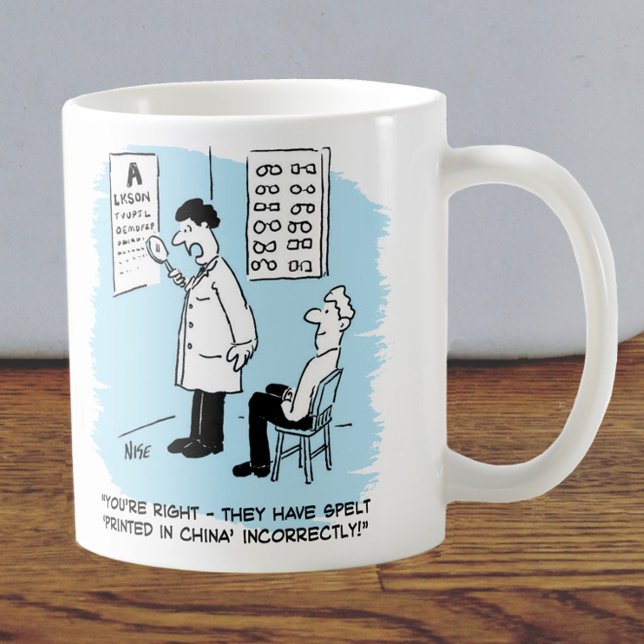 Mug Opticien à l'épreuve des yeux (Créateur téléchargé)
