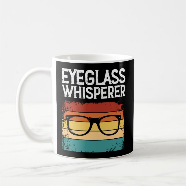 Mug Optométrie Optométrie Whisperer Eyeglass Opticien (Gauche)
