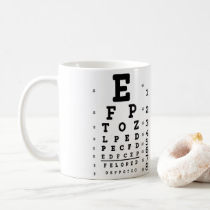 Mug Optométriste du diagramme des yeux