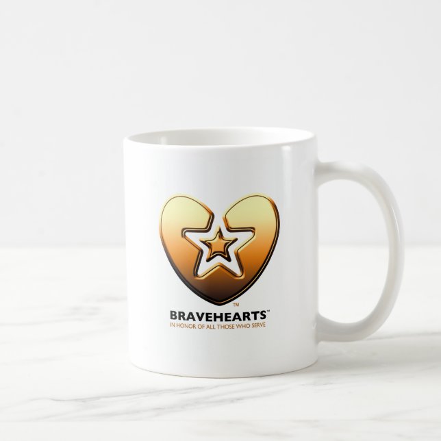 Mug Or de logo de Bravehearts (Droite)