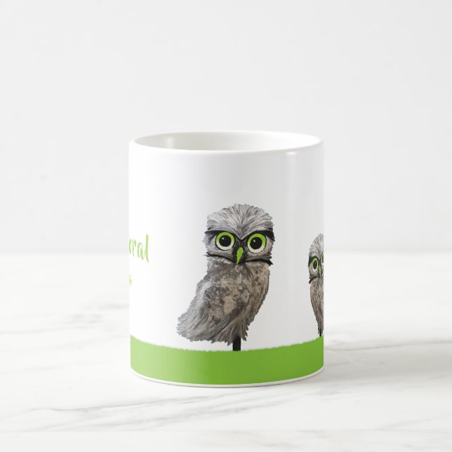 Mug Or et décor creusant argenté de hibou (Centre)