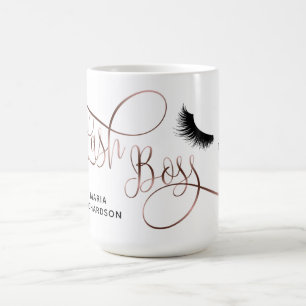 Mug Or rose de mèches de yeux de sourcil de maquillage