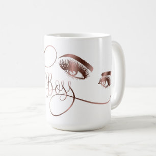 Mug Or rose de mèches de yeux de sourcil de maquillage