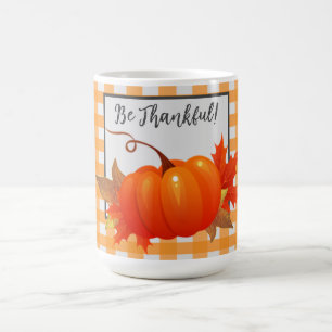 Mug Orange Buffalo, Citrouille De Thanksgiving, A Plai