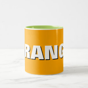 Mug Orange Élégant, Cadeau Parfait Pour les Amateu