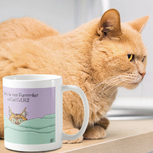 Mug Orange Gingembre Violet Mignon Chat Papa Fête des