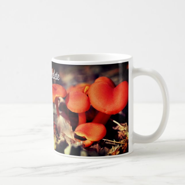 Mug Orange Mushrooms Nature Personalized (Droite)