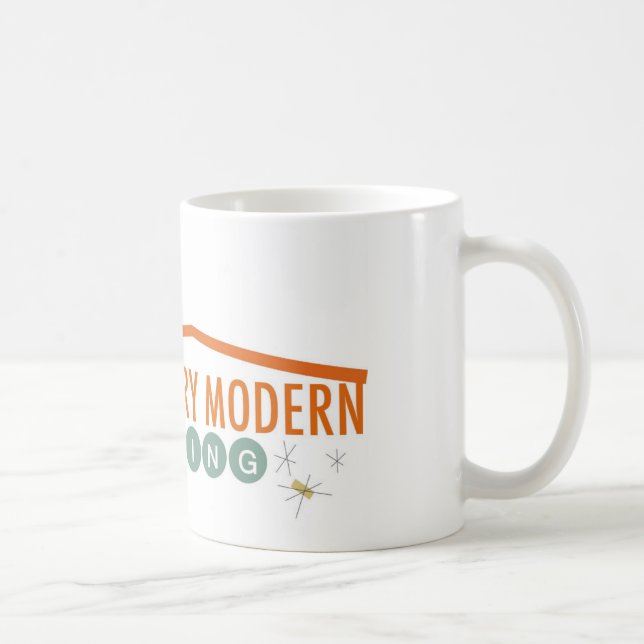 Mug Orange Retro Moderne (Droite)