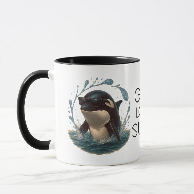 Mug Orca Splash in Shades – Whale & Dolphin Day ELGIS (Gauche)
