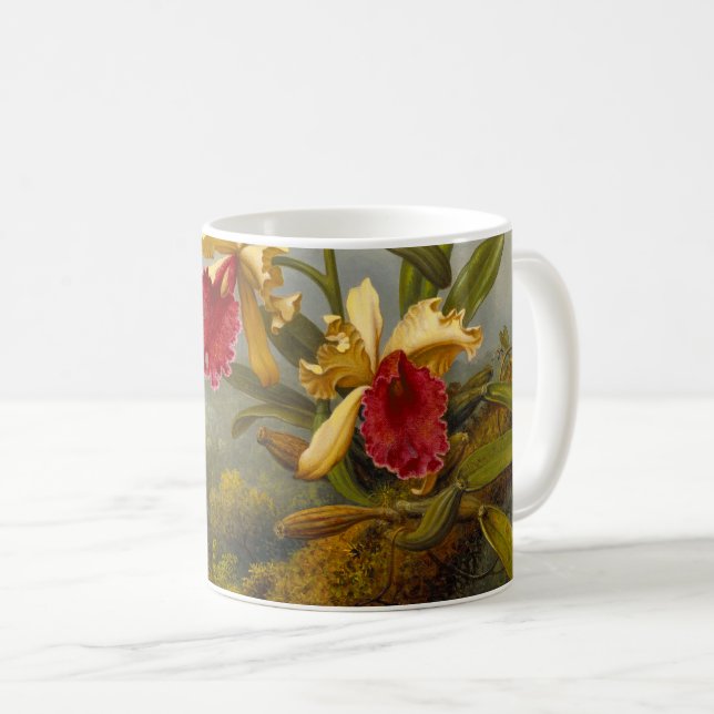 Mug Orchidées et colibri Heade (Devant droit)