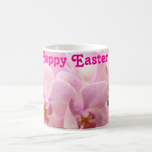 Mug Orchidées Roses “Joyeuses Pâques”