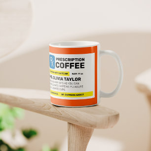 Mug Ordonnance drôle personnalisée à 100 %