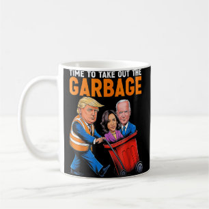 Mug Ordures pour Trump 2024 Drôle le moment de sortir