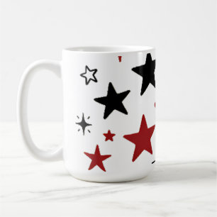 Mug Oreiller jeté double face à motif d'étoiles coloré