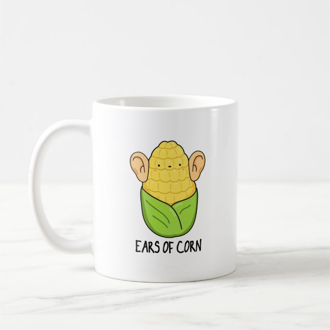 Mug Oreilles De Maïs Amusant Pun De Maïs (Gauche)