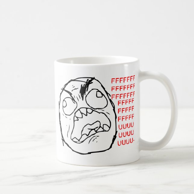 Mug Original de visage de rage (Droite)
