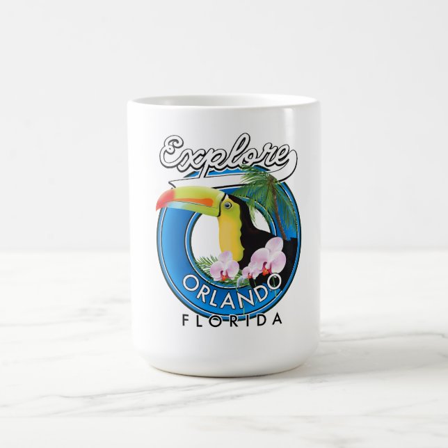 Mug Orlando Florida Découvrez le logo rétro. (Centre)