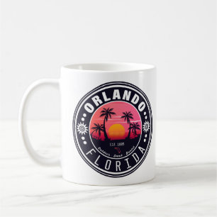 Mug Orlando Floride tropical Retro Sunset Souvenir 60s