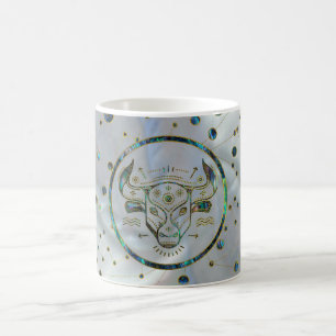 Mug Ormeau d'or de zodiaque de Taureau sur la