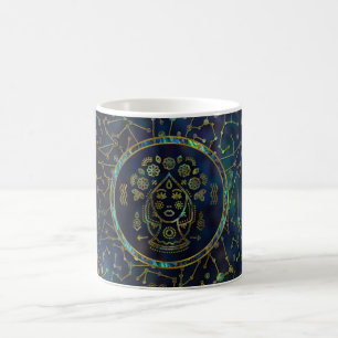 Mug Ormeau d'or de zodiaque de Vierge sur la