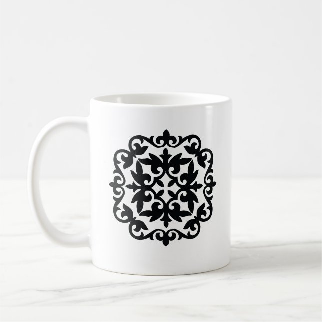Mug Ornamental Floral Design (Gauche)
