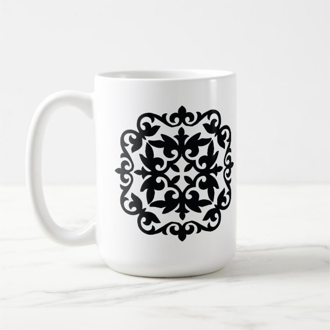 Mug Ornamental Floral Design (Gauche)