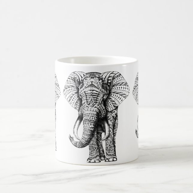 Mug Ornate Elephant (Centre)