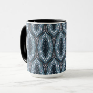Mug Ornement géométrique oriental bleu