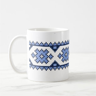 Mug ornements de broderie ukrainiens