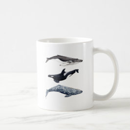 Mug Orque, baleine bossue et baleine gris