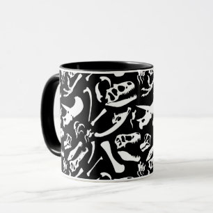 Mug Os de dinosaure (noir)