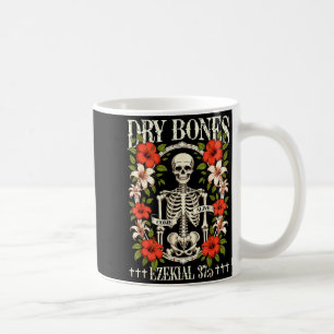 Mug Os sec s'animent Squelette drôle Floral Christi