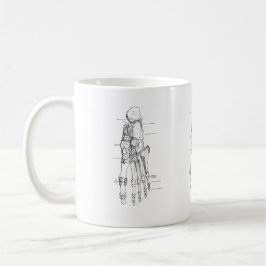 Mug Os vintages d'art d'anatomie du pied