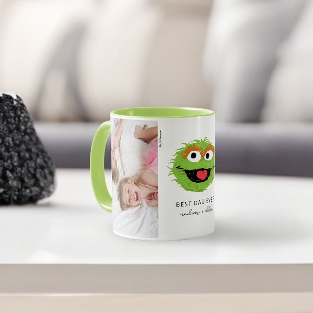 Mug Oscar le Groupement | Meilleur papa - Photo (Mug on table)