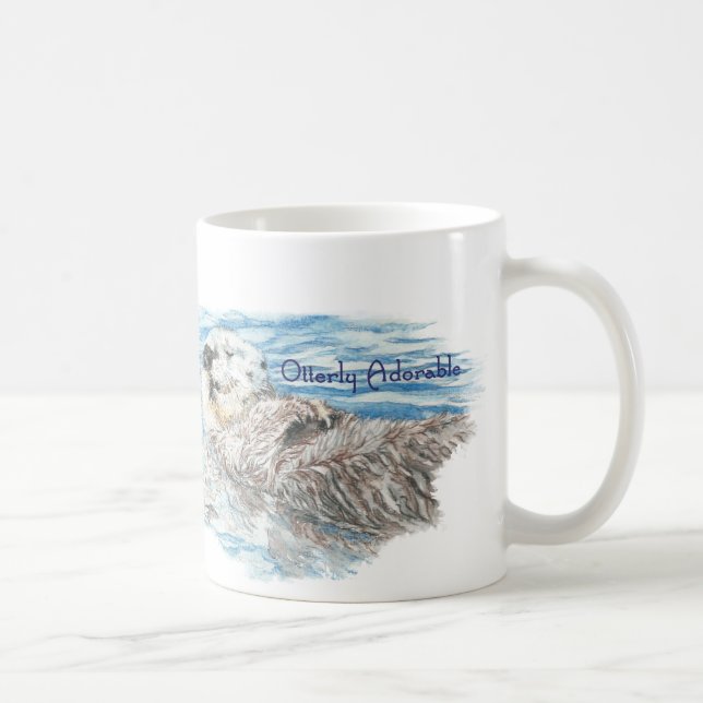 Mug Otter animal mignon de Otter d'humour admirable (Droite)