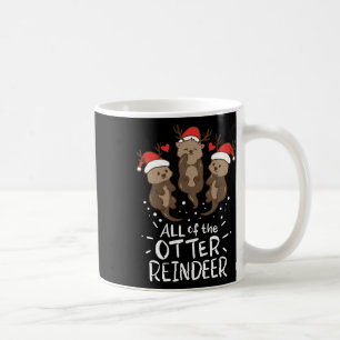 Mug Otter Reindeer Deer Noël Noël Noël Cadeau Cadeau p