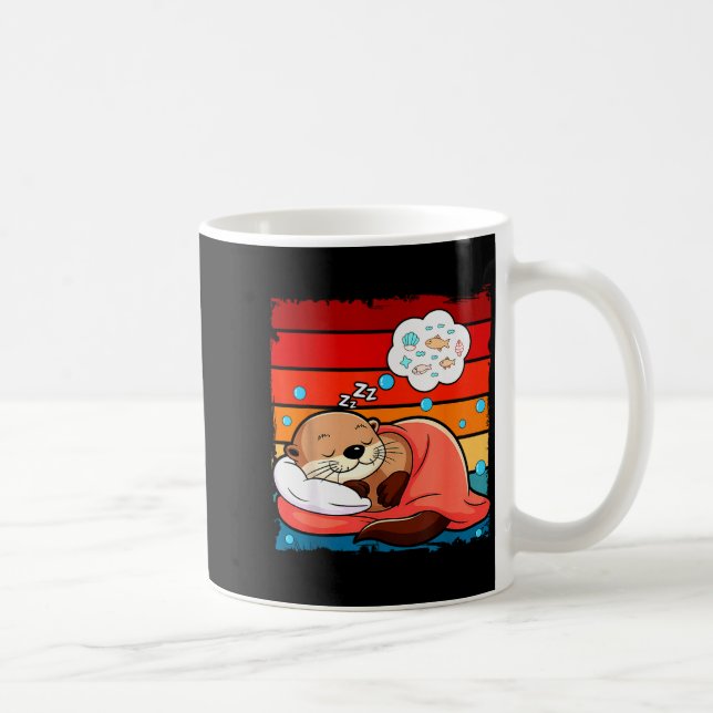 Mug Otter Sleeng Animal Pajamas Nap Pjs Outfit Sea Ott (Droite)