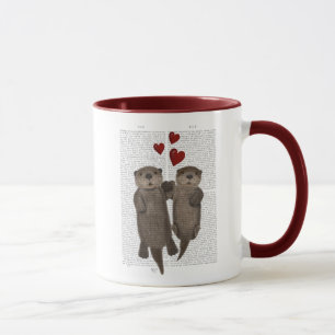 Mug Otters tenant les mains