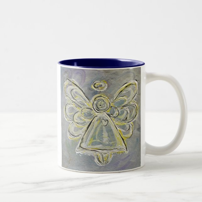 Mug ou Coupe Angel Blanc et Argent (Droit)