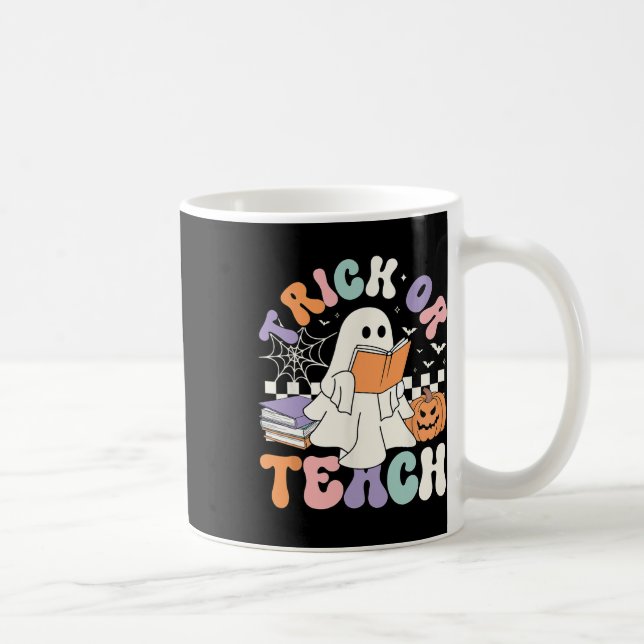 Mug Ou Enseigner Éffrayant Maître Ghost Lire le livre  (Droite)