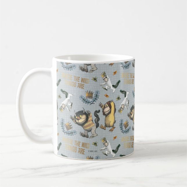 Mug Où les choses sauvages sont Motifs (Gauche)