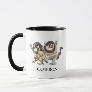 Mug Où sont les monstres   Ajoutez votre nom