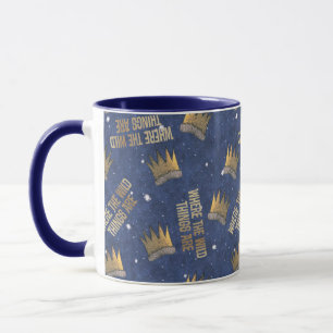 Mug Où sont les monstres Couronne et Étoiles Motif