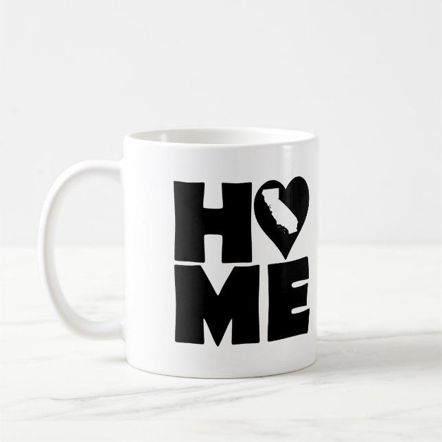 Mug ou tasse de voyage California Home Heart State (Gauche)