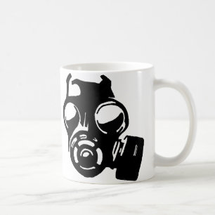 Mug ou tasse de voyage pochoir graphique masque à