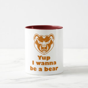 Mug Ouais je veux être un ours